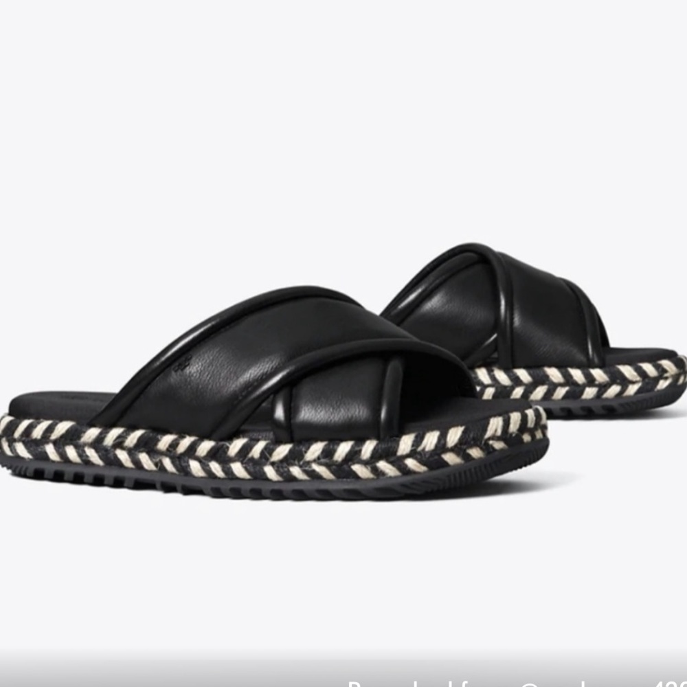 🖤Final Sale Price🖤 Tory Burch Criss Cross Leather Espadrilles